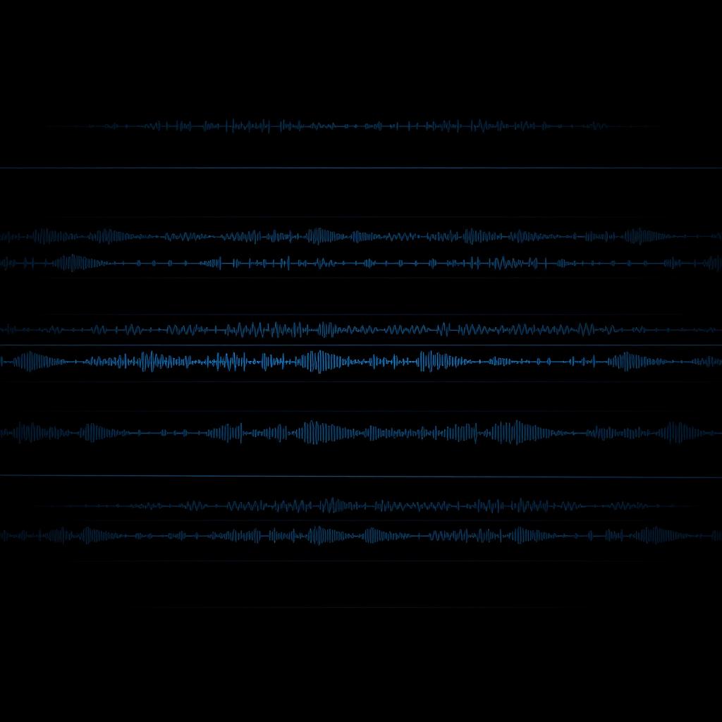 Multiple parallel waveform channels representing RRM lanes running side by side